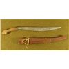 Image 1 : WWII PACIFIC THEATRE HAND MADE DAGGER CARVED ARM SHEATH
