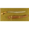 Image 1 : WWII PACIFIC THEATRE HAND MADE DAGGER CARVED ARM SHEATH