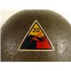 Image 2 : WWII U.S. HELMET-WITH INSIGNIAS-20TH ARMORED DIV-CORPS