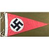 Image 1 : Nazi Triangle Pennant Flag w/Swastika Berlin 1941