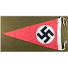 Image 3 : Nazi Triangle Pennant Flag w/Swastika Berlin 1941