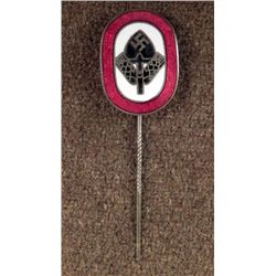 ORIGINAL NAZI RAD REICH ARBEIT DIENST ENAMEL STICKPIN