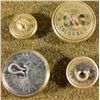 Image 2 : 4 Ohio State Militia Gilt Buttons Civil War