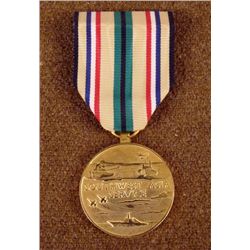 U.S. SOUTHWEST ASIA SERVICE MEDAL IN GILT WITH RIBBON