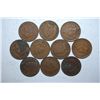 Image 1 : Indian Head Pennies; Various Dates; All Good Or Better; Lot of 10; EST. $15-20