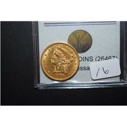 1906 US Liberty $5 Gold Coin; EST. $550-600