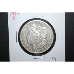 1921-S US Silver Morgan $1; EST. $35-45