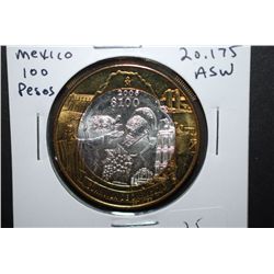 2006 Coahuila Mexico 100 Pesos Foreign Coin; 20.175 ASW; EST. $25-30