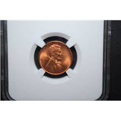 1945 US Lincoln Wheat Back Penny; NGC Graded MS66 RD; EST. $20-30