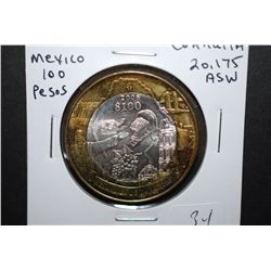 2006 Coahuila Mexico 100 Pesos Foreign Coin; 20.175 ASW; EST. $25-30