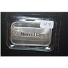 Image 1 : Merrill Lynch Commemorative Silver Ingot; .999 Fine Silver 1 Oz.; EST. $40-50