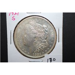 1921-S US Silver Morgan $1; EST. $30-40