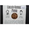 Image 1 : 1973 US Lincoln Penny With Kennedy Profile Imprinted On Obv. With History Of Coincidences; UNC; EST.