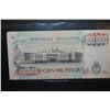 Image 2 : Argentina 100,000 Cien Mil Pesos Foreign Bank Note; EST. $5-10