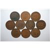 Image 1 : Indian Head One Cent; Various Dates; All Good Or Better; Lot of 10; EST. $15-20