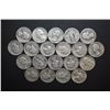 Image 1 : US Silver Quarters $5.00 Face Value; Various Dates & Conditions; Lot of 20; EST. $125-150