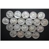 Image 1 : US Silver Quarters $5.00 Face Value; Various Dates & Conditions; Lot of 20; EST. $125-150