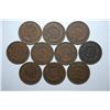 Image 2 : Indian Head One Cent; Various Dates; All Good Or Better; Lot of 10; EST. $15-20