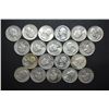 Image 1 : US Silver Quarters $5.00 Face Value; Various Dates & Conditions; Lot of 20; EST. $125-150