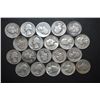 Image 1 : US Silver Quarters $5.00 Face Value; Various Dates & Conditions; Lot of 20; EST. $125-150