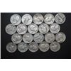 Image 1 : US Silver Quarters $5.00 Face Value; Various Dates & Conditions; Lot of 20; EST. $125-150