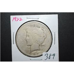 1922 US Peace $1; EST. $30-40