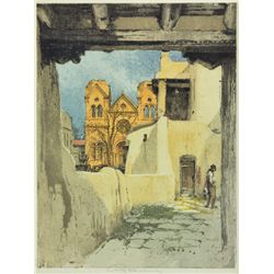 Luigi Kasimir - La Fonda Inn (Santa Fe with cathedral in background)