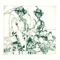 Ernest Martin Hennings - Twins, unframed