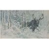 Image 1 : Robert Bateman - Bull Moose and Snow