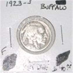 1923-S BUFFALO NICKEL RED BOOK VALUE IS $40.00 *RARE KEY DATE FINE GRADE*!!