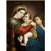 Image 1 : Raffaello után, 19. sz. közepe, Mária a gyermek Jézussal és Keresztelo Szent Jánossal