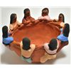 Image 2 : Navajo 8-Child Storyteller Bowl Pottery - Eva Plummer