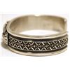 Image 3 : Old Pawn Navajo Sleeping Beauty Turquoise Sterling Silver Cuff Bracelet - Darrell Cadman