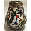 Image 1 : Navajo Etched & Hand-Painted Hummingbird Pottery - Everson Whitegoat