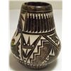 Image 2 : Navajo Etched & Hand-Painted Hummingbird Pottery - Everson Whitegoat