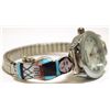 Image 2 : Zuni Multi-Stone Inlay Maiden Sterling Silver Women's Watch - J Waseta