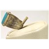 Image 3 : Zuni Turquoise Petit Point Sterling Silver Men's Ring - Shirley Quam