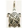 Image 1 : Navajo Sterling Silver Turtle Charm Pendant - Sharon Cisco