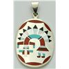 Zuni Multi-Stone Rainbow Kachina Pendant - Fred & Lolita Natachu