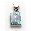 Image 1 : Zuni Multi-Stone Small Rectangle Pendant