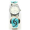 Image 1 : Zuni Turquoise Men's Watch - Amy Quandelacy