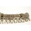 Image 2 : Zuni Multi-Stone Inlay Caterpillar Sterling Silver Pin - Emma Edaakie