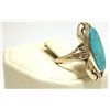 Image 2 : Navajo Turquoise Inlay Sterling Silver Women's Ring - Ray Jack