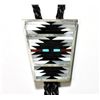 Image 2 : Zuni Multi-Stone Sterling Silver Bolo & Buckle Set - Charlotte Dishta