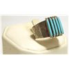 Image 2 : Zuni Turquoise Sterling Silver Men's Ring - Shirley Quam