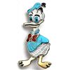 Image 1 : Zuni Donald Duck Pendant & Pin - Andrea Shirley