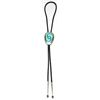 Image 2 : Zuni Turquoise Sterling Silver Bolo Tie - Amy Quandelacy