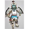 Image 1 : Zuni Multi-Stone Eagle Dancer Sterling Silver Pendant & Pin - Andrea Shirley