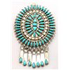 Image 1 : Zuni Turquoise Oval with 7 Hangers Pendant & Pin