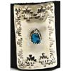 Image 2 : Navajo Turquoise Sterling Silver Baby Bow Guard - Crystal Morgan